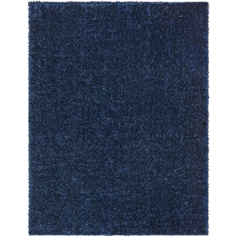 Ebern Designs Lissianna Solid Colour Navy Blue Area Rug Wayfair.co.uk